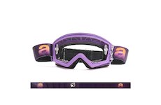 ARIETE Okuliare OFF-ROAD/MTB Mudmax WAVE fialová – číre anti-fog s pinmi