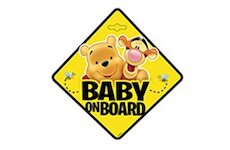 DISNEY Nálepka Baby On Board POOH dieťa v aute