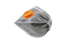 NEO Polomaska s aktívnym uhlím FFP1, ventil, 3 ks