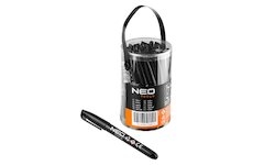 NEO Stavebný popisovač, čierny, permanentný, vodeodolný, na olejovej báze, 30 ks