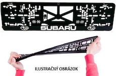 Podložka EČ /špz/ŠKODA VRS MOTOSPORT chróm /1ks/ 3D