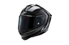 prilba SUPERTECH R10 SOLID, ALPINESTARS (lesklý karbon/matný karbón, veľ. L)