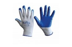 Rukavice pracovné s pogumovanými dlaňami SATRA veľ.9,10