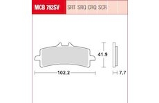 Sada brzdových platničiek kotúčovej brzdy TRW MCB792SV